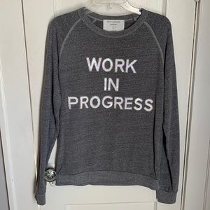 Bow & Drape + Spanx Work in Progress Sweatshirt. Size L.